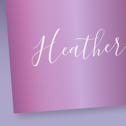 Lila Violette und benutzerdefiniertes weißes Skrip Geschenkpapier