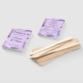 Lila violette Wasserfarbe Fächer (Non-assembled)