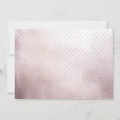 Lila Violetten Arched Foto Einzigartige Taufe Einladung (Rückseite)