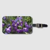 Lila Violetten Gepäckanhänger (Vorderseite (Horizontal))