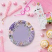 Lila Violetten Handlackierung Pappteller (Party)