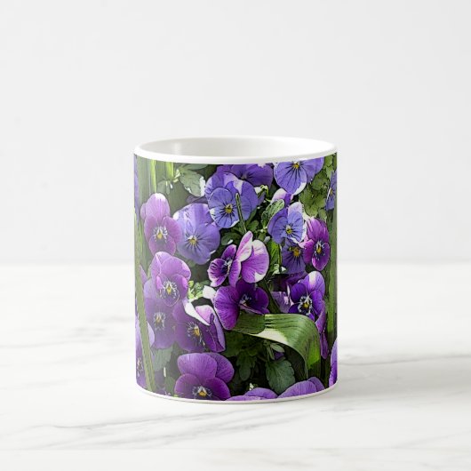 Lila Violetten Kaffeetasse (Mittel)