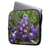 Lila Violetten Laptopschutzhülle (Vorderseite Links)