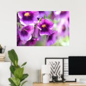 Lila Violetten-Wand-Plakat Poster (Heimbüro)