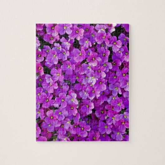 Lila violetter Blumenhintergrund Puzzle (Vertikal)