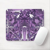 Lila, violetter Edelstein Mousepad (Mit Mouse)