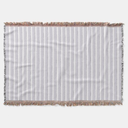 Lila Violetter Funkelnde Glitzer Streifen Decke (Vorderseite)