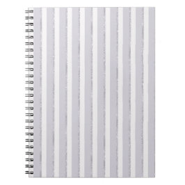 Lila Violetter Funkelnde Glitzer Streifen   Notizblock