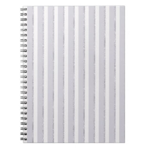 Lila Violetter Funkelnde Glitzer Streifen Notizblock
