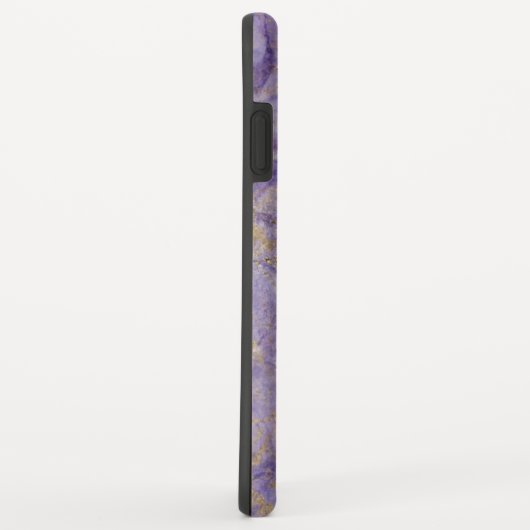 Lila violetter Goldmarmor Case-Mate iPhone Hülle (Hinten/Rechts)