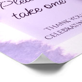 Lila Violettfavoriten, bitte nehmen Sie eine Poster (Ecke)