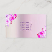 lila Violine-Visitenkarte Visitenkarte (Rückseite)