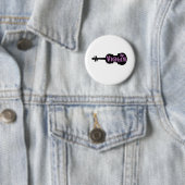 Lila Violinen-T - Shirt Button (Beispiel)