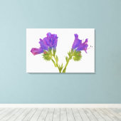 Lila Viper Bugloss (Echinplantaginum) Leinwanddruck (Insitu (Holzboden))
