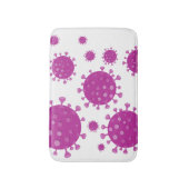 Lila Viruspartikel Badematte (Vorderseite Vertikal)