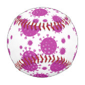 Lila Viruspartikel Baseball (Vorderseite)