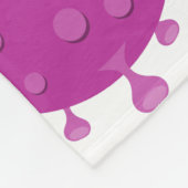 Lila Viruspartikel Fleecedecke (Ecke)