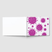 Lila Viruspartikel Gästebuch (Voll)