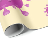 Lila Viruspartikel Geschenkpapier (Rolleneckpunkt)