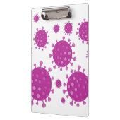 Lila Viruspartikel Klemmbrett (Links)