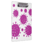 Lila Viruspartikel Klemmbrett (Rechts)