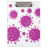 Lila Viruspartikel Klemmbrett (Vorderseite)
