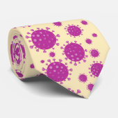Lila Viruspartikel Krawatte (Gerollt)