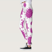 Lila Viruspartikel Leggings (Links)