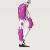 Lila Viruspartikel Leggings (Rechts)