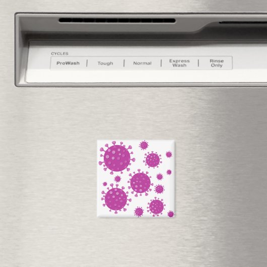 Lila Viruspartikel Magnet (In Situ (Geschirrspüler))