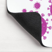 Lila Viruspartikel Mousepad (Ecke)