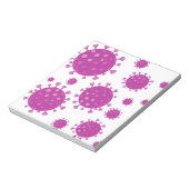 Lila Viruspartikel Notizblock (Rotiert)