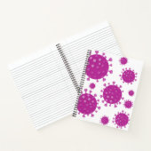 Lila Viruspartikel Notizblock (Innenseite)