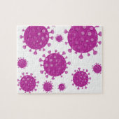 Lila Viruspartikel Puzzle (Horizontal)