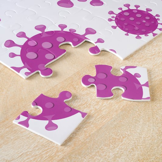 Lila Viruspartikel Puzzle (Seite)