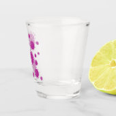 Lila Viruspartikel Schnapsglas (Rechts)
