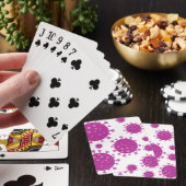 Lila Viruspartikel Spielkarten (In Situ)