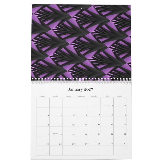 Lila Visionen Kalender (Jan 2027)