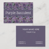 Lila Visitenkarte (Vorne/Hinten)