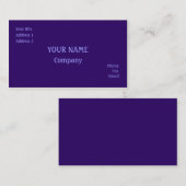 Lila Visitenkarte (Vorne/Hinten)