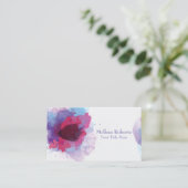 Lila Visitenkarte (Stehend Vorderseite)