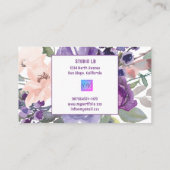 Lila Visitenkarte (Rückseite)