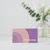 Lila Visitenkarte (Stehend Vorderseite)