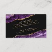 lila Visitenkarte (Rückseite)