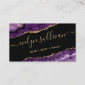 lila Visitenkarte (Vorderseite)