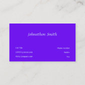 Lila Visitenkarte (Rückseite)