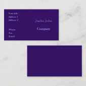 Lila Visitenkarte (Vorne/Hinten)