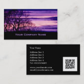 Lila Visitenkarte (Vorne/Hinten)