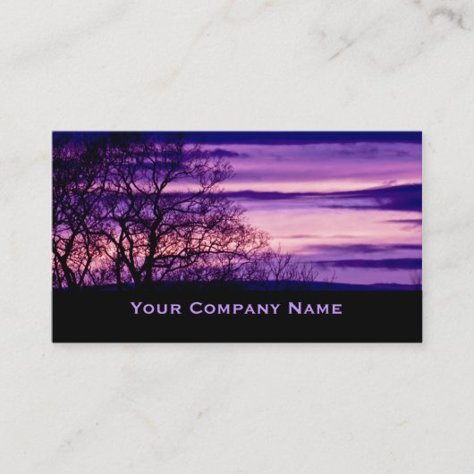 Lila Visitenkarte (Vorderseite)