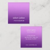 Lila Visitenkarte für den benutzerdefinierten Plat (Vorne/Hinten)